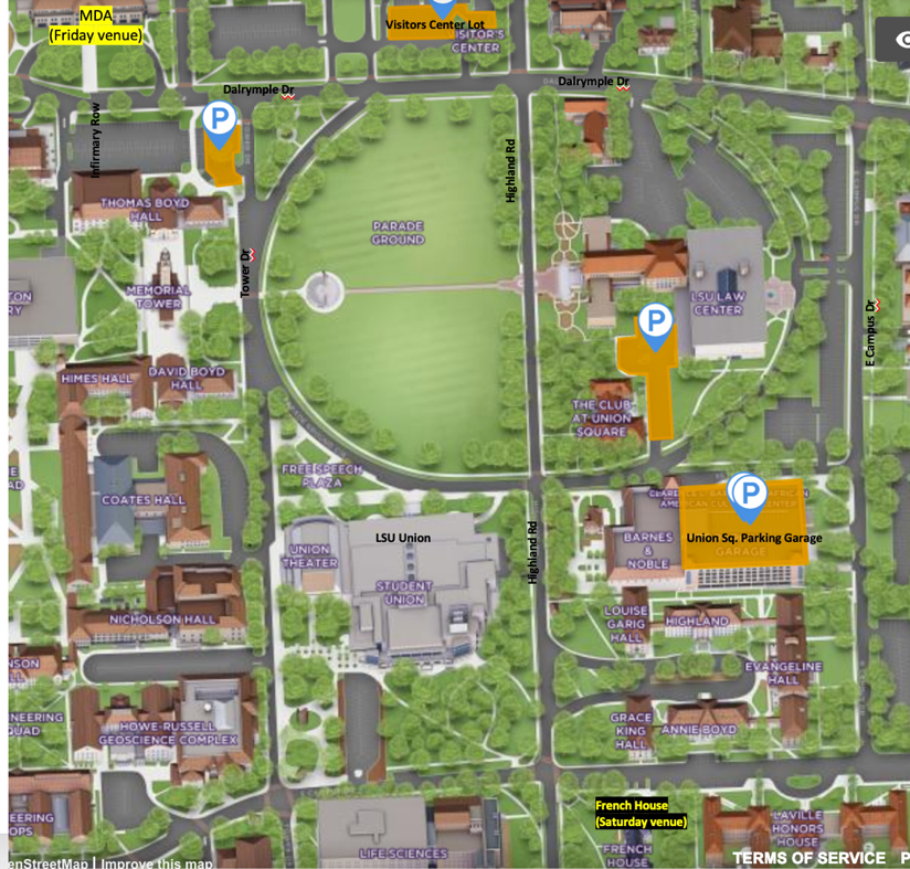 LSU campus map